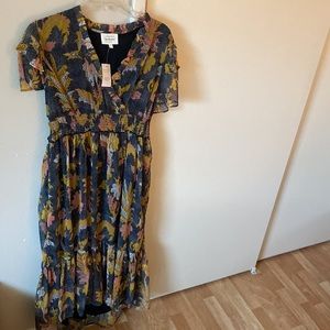 Bohme floral high low dress - new with tags